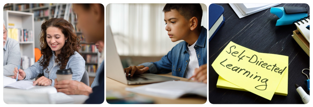 Student using active recall study techniques