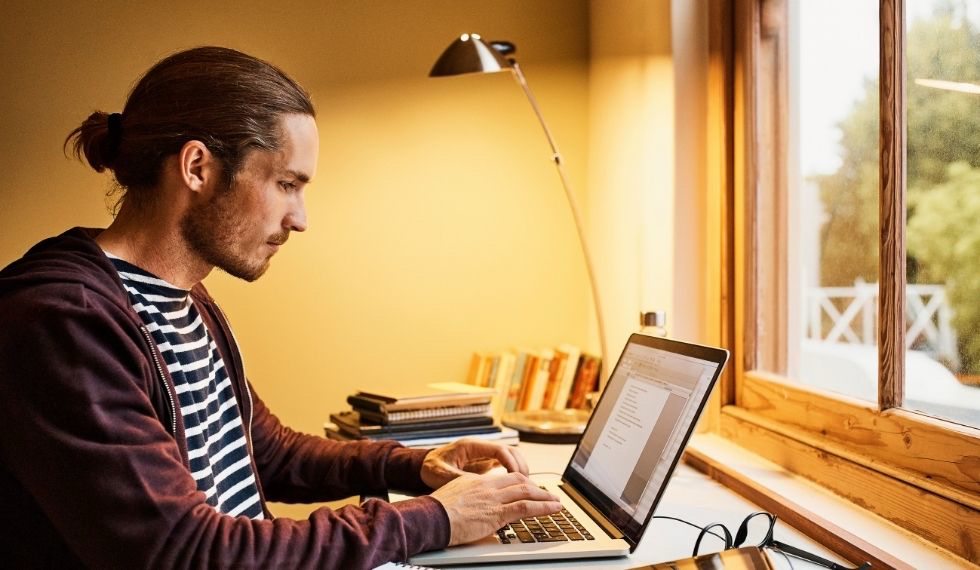 Adult learners studying for an online degree program